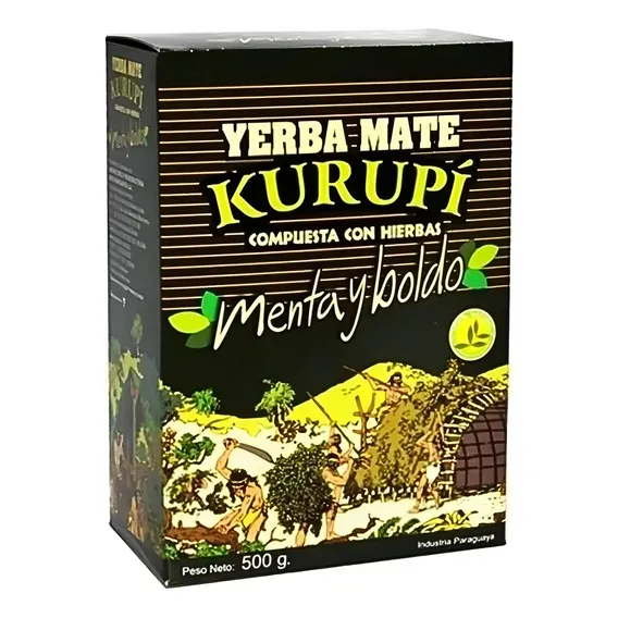 Erva Mate Tereré Kurupi Menta E Boldo 500gr Foto 1