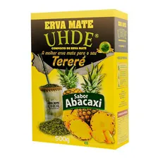 Erva Mate Tereré Uhde Sem Acúcar Sabor Abacaxi Caixa 500g Foto  mini 1