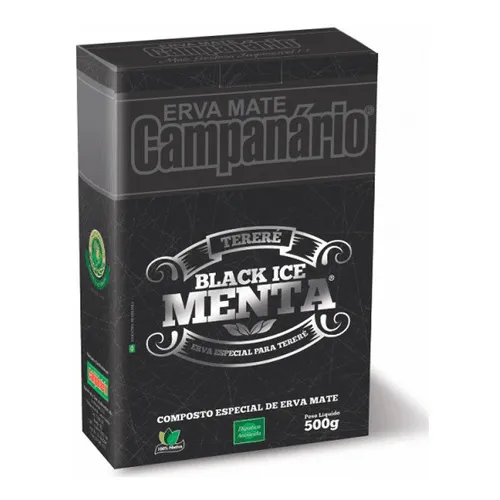 Erva Tereré Mate Black Ice Menta Campanário 500gr Foto 1