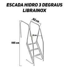 Escada 3 Degraus Librainox Para Hidromassagem Em Inox Foto mini 3