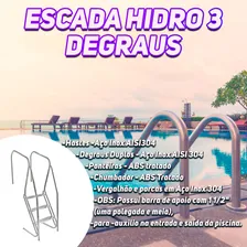 Escada 3 Degraus Librainox Para Hidromassagem Em Inox Foto mini 4