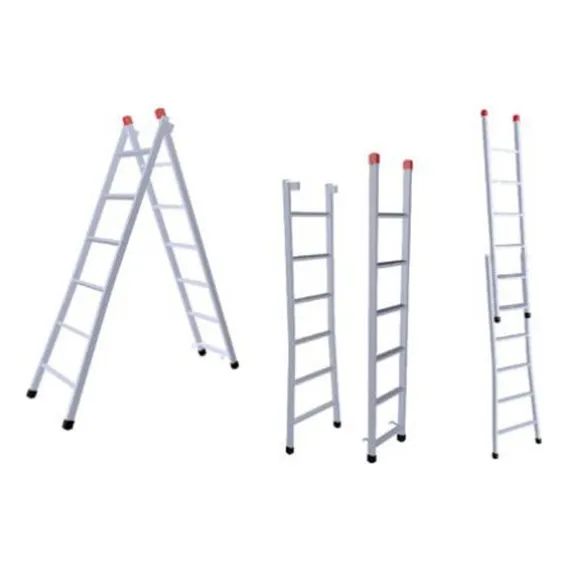 Escada Extensiva 3 Em 1 Ferro 6x10 Degraus 3,20m 120kg Nv202 Cor Prateado Foto 1