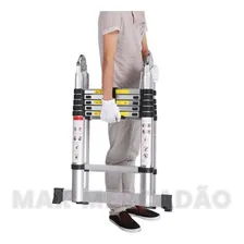 Escada Multifuncional Dupla Extensiva Dobrável Telescópica Foto mini 4