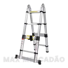 Escada Multifuncional Dupla Extensiva Dobrável Telescópica Foto mini  2