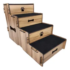 Escada Para Pets Cama 50 Cm Altura Cor Escada Madeirado Foto mini  2
