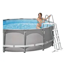 Escada Para Piscina Intex 122 Cm Branca Especial Security Cor Branco Foto mini 2