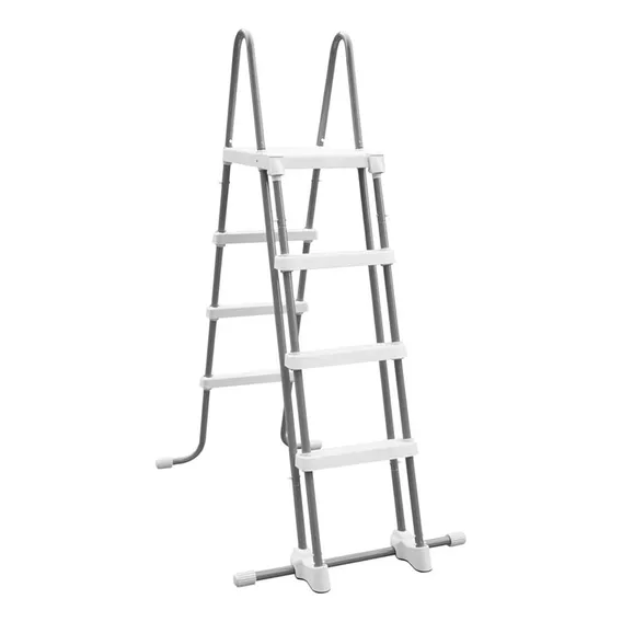 Escada Para Piscina Intex 122 Cm Branca Especial Security Cor Branco Foto 1
