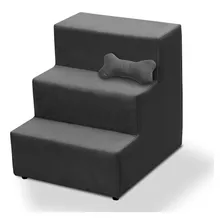 Escada Pet Para Cachorro E Gato 3 Degraus Suede Cinza Adonai Foto mini 3