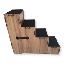 Escada Pet Para Cachorros Em Mdf Com 4 Degraus 60cm Altura Cor Escada Pet Madeira Foto mini 1