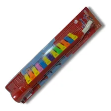 Escaleta Mel贸dica Instrumento Musical 12 Teclas Brinquedo Cor Vermelho Foto mini 2