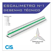 Escalímetro Cis N°1 Triangular 30cm Foto mini  3