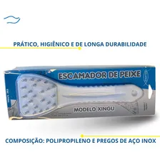 Escamador De Peixe Xingu Ralapexe Durável Não Enferruja Cor Branco Foto mini 4