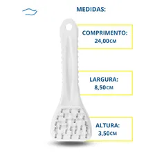 Escamador De Peixe Xingu Ralapexe Durável Não Enferruja Cor Branco Foto mini 2