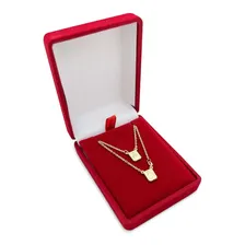 Escapulario Em Ouro 18k Cartier Masculino Corrente Cordão Cor Amarelo Foto mini 4