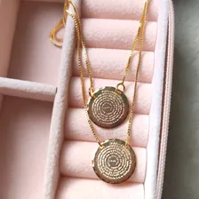 Escapulário Masculino Oração Do Pai Nosso Banhado Ouro 18k Cor Dourado Foto mini  3