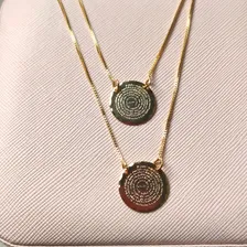Escapulário Masculino Oração Do Pai Nosso Banhado Ouro 18k Cor Dourado Foto mini 4
