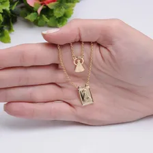 Escapulario Nossa Senhora Aparecida Banhado A Ouro 18k Foto mini 2