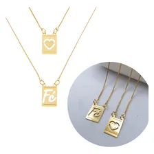 Escapulário Pingente Fé Coração Folheado A Ouro 18k Feminino Cor Dourado Foto mini 1