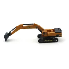 Escavadeira Trator Brinquedo Miniatura Construção Cor Amarelo Foto mini 4