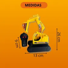 Escavadeira Trator Carrinho Controle Remoto Brinquedo Menino Foto mini 4