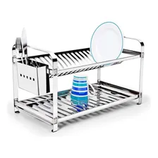 Escorredor 20 Pratos Talher Inox Bandeja Coletora Makinox Foto mini 3