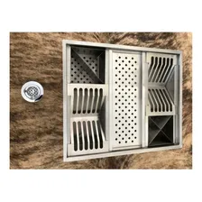 Escorredor Calha Inox Varanda Gourmet Embutir Pia Granito Foto mini  3