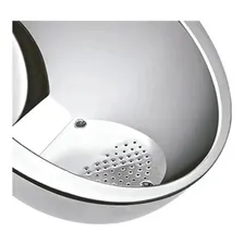 Escorredor De Arroz Em Aço Inox 26cm Lava Alimentos Multiuso Foto mini 3