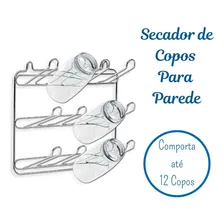 Escorredor De Copo 12 Lugar Suporte Porta Copos N126 Pracasa Foto mini 3