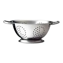 Escorredor De Massa Macarrão Legumes Inox Com Cabo Alça 24cm Foto  mini 1