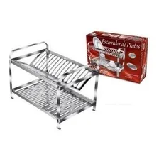 Escorredor De Pratos 20 Pratos Linha Luxo Inox - Dinox Foto mini 1