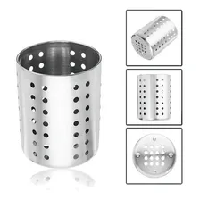 Escorredor De Talheres Aço Inox Louça Porta Talher Redondo Foto mini  3