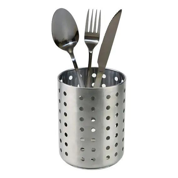 Escorredor De Talheres Aço Inox Louça Porta Talher Redondo Foto 1
