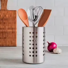 Escorredor De Talheres Aço Inox Louça Porta Talher Redondo Foto mini 4