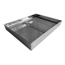 Escorredor Fritura Inox Bandeja 40x50x6cm Pastel Salgados Foto mini  2