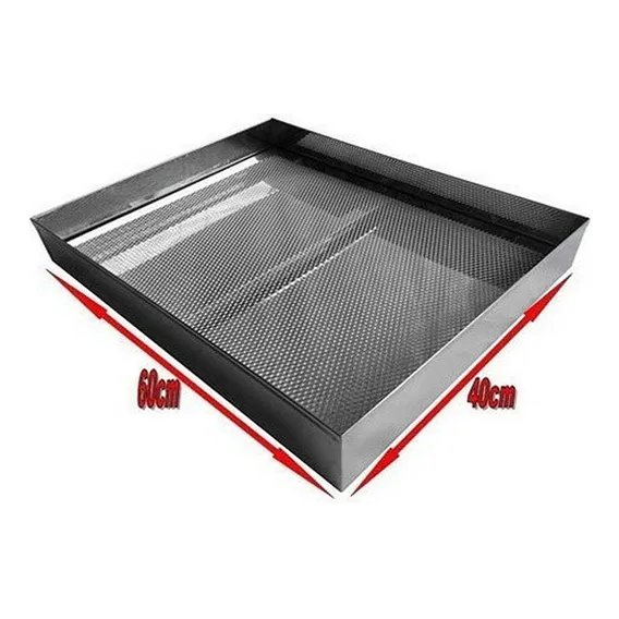 Escorredor Fritura Inox Bandeja 40x60x6cm Pastel Salgados Foto 1