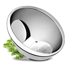 Escorredor Lavador Arroz Aço Inox Inoxidável 26 Cm Foto mini 1