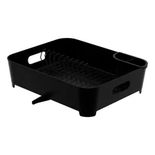 Escorredor Louça 10 Pratos Com Porta Talher Preto Foto mini  2