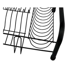Escorredor Louça Tubular Preto 41x35,5cm Foto mini  3