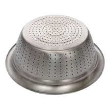 Escorredor Massas Macarrão Arroz Reforçado Aço Inox Foto mini 4