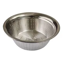 Escorredor Massas Macarrão Arroz Reforçado Aço Inox Foto mini 2