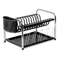Escorredor Master Tubo Porta Copos E Talheres Preto 391 Foto mini 1