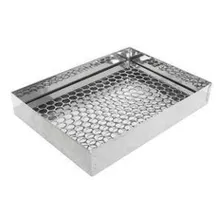 Escorredor Secador Fritura Pastel Salgados Inox 40x30x6cm Foto mini 1