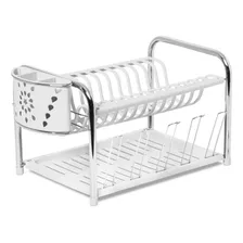 Escorredor Secador Tubo Porta P Copo E Talheres Branco 391 Foto mini 1