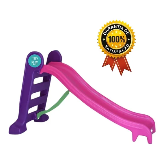 Escorregador Médio Infantil Comfort Plus Cor Rampa Rosa Foto 1