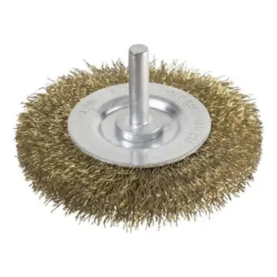Escova Aco Circular Com Haste 4500rpm 50x8x6mm Inebras 6673 Foto 1