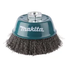 Escova A莽o Copo C么nico Arame Ondulado 65mm Makita D-77431 Foto mini 1