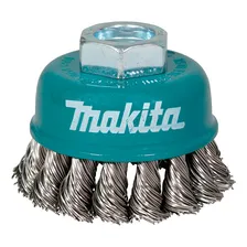 Escova A莽o Copo C么nico Arame Torcido 65mm Makita D-77475 Foto mini 1
