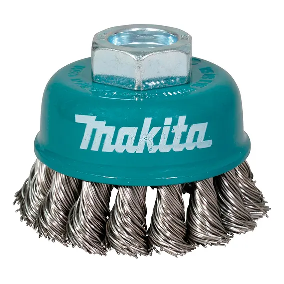 Escova A莽o Copo C么nico Arame Torcido 65mm Makita D-77475 Foto 1