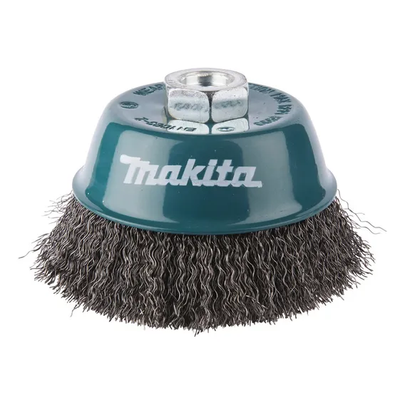 Escova Aço Copo Cônico Arame Ondulado 65mm Makita D-77431 Foto 1