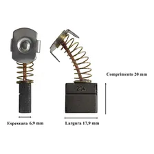 Escova Carvão Makita Cb-204 Ga 7020 /ga 9020 - Kit 10 Pares Foto mini  3